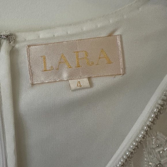 Only worn once LARA Cocktail Beaded Cap Sleeve Dress - Picture 2 of 8